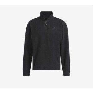 adidas Polar Fleece Pullover Jacket Black Mens Size Large New With Tags